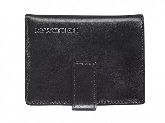 ZWART LEDEREN CARDPROTECTOR SUPER COMPACT