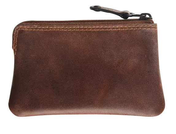 BRUIN LEDEREN GELDBEUGEL