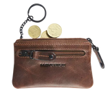 BRUIN LEDEREN GELDBEUGEL