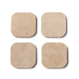 TRAVERTINE ONDERZETTERS 4 STUKS