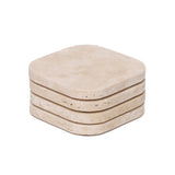 TRAVERTINE ONDERZETTERS 4 STUKS
