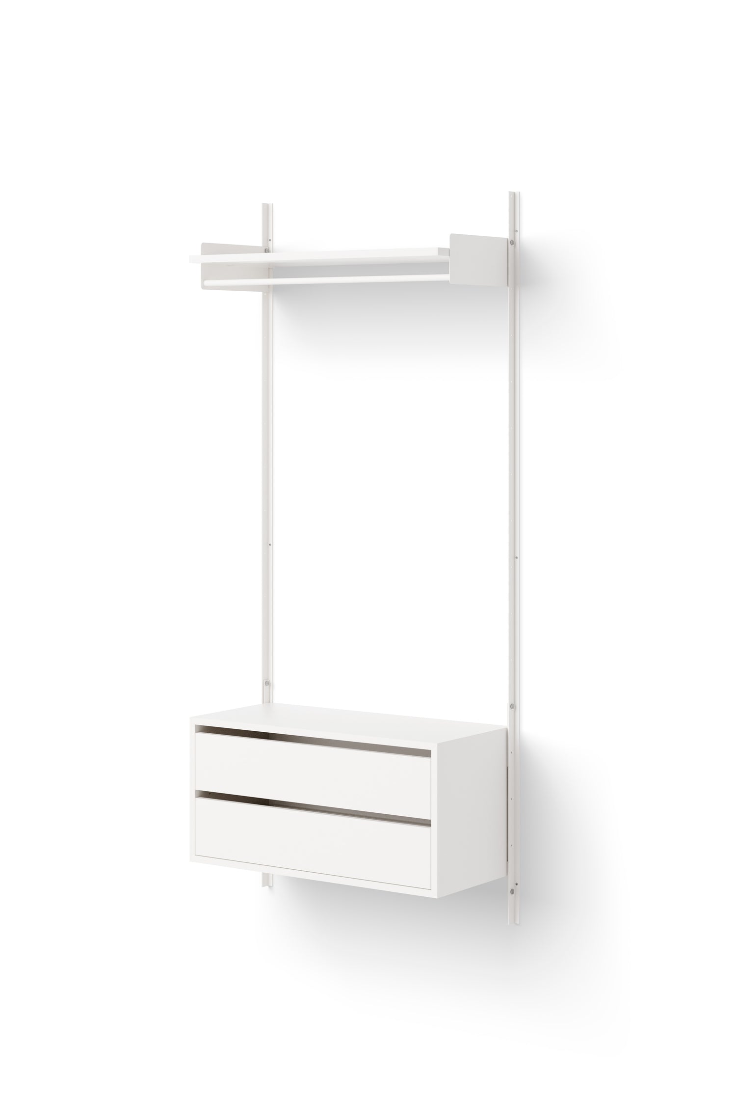 WARDROBE SHELF CABINET WITH DRAWERS (WIT/WIT)