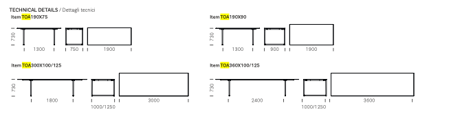 TOA OUTDOOR TAFEL - STONE 3445/3447