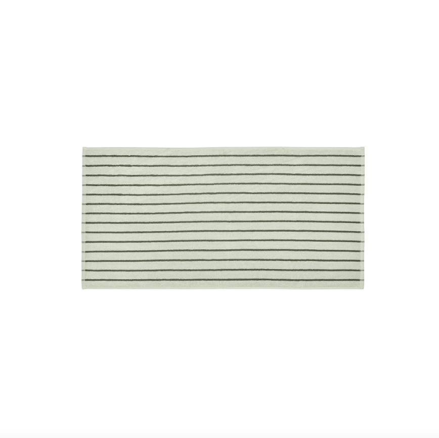 HANDDOEK ARTO - AGAVE GREEN - DUNNE STREPEN