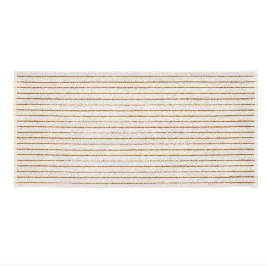 BADHANDDOEK ARTO - AMBER - DUNNE STREPEN