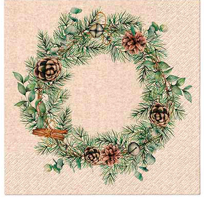 PAPIEREN SERVETTEN - CHRISTMAS GARLAN
