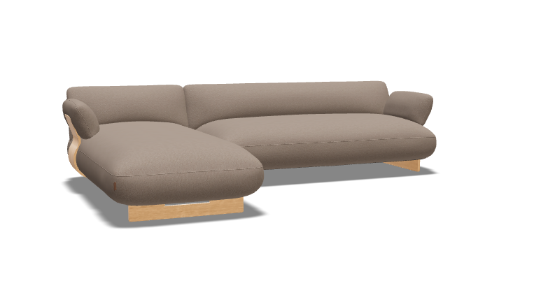 MOCO SOFA 2SEATER + CHAISE LONGUE - STOF BOUCLA