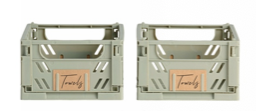 COLOUR CRATE - SMALL ZACHT GROEN