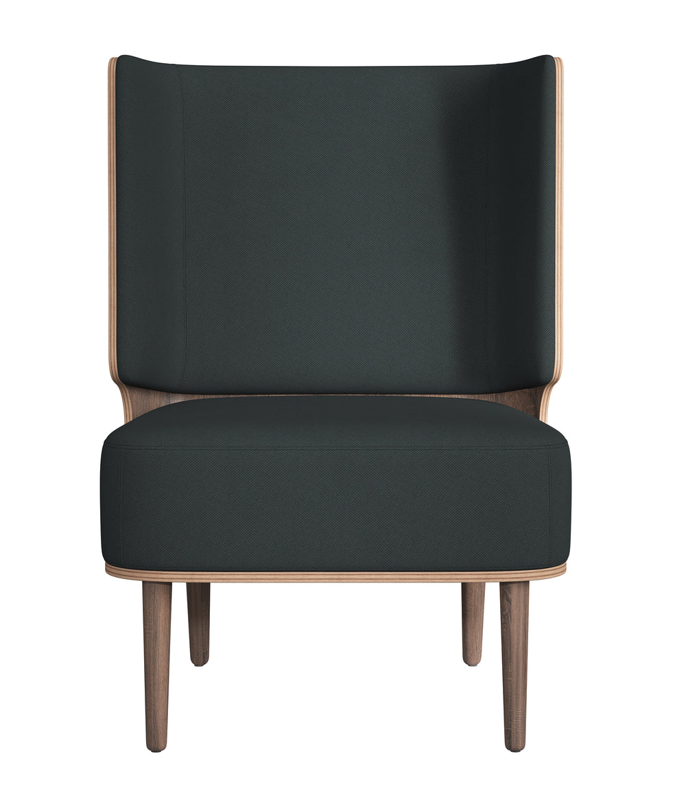SERENA LOUNGE CHAIR - DARK OAK/PHANTOM GREY