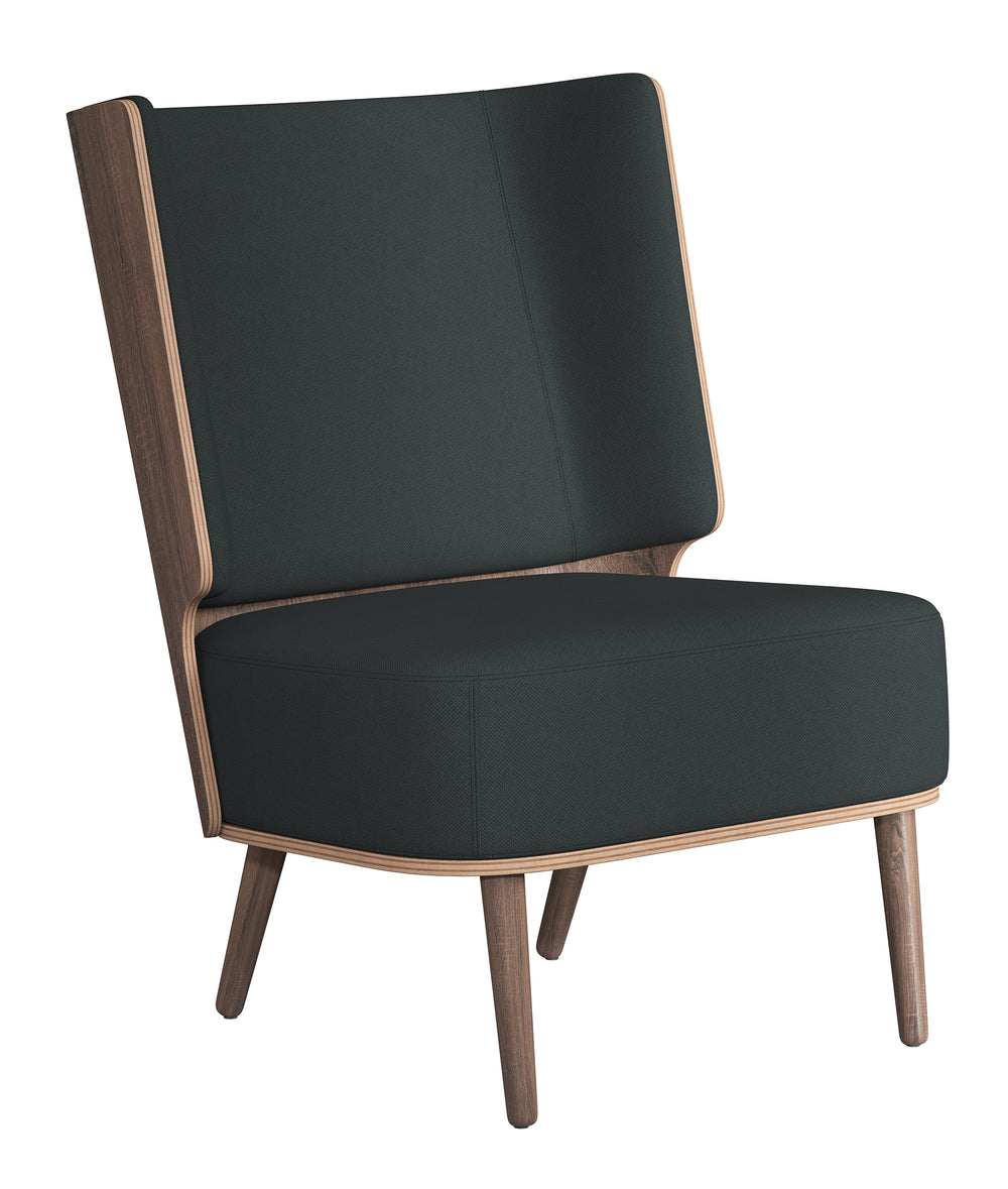 SERENA LOUNGE CHAIR - DARK OAK/PHANTOM GREY