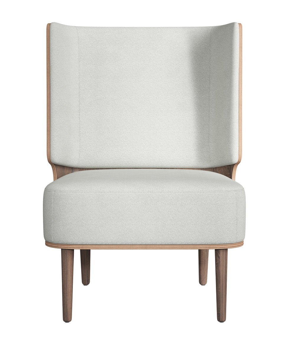 SERENA LOUNGE CHAIR - DARK OAK/SILVER GREY