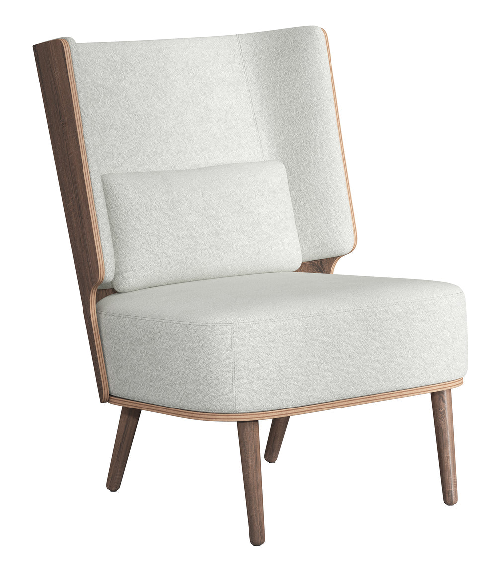 SERENA LOUNGE CHAIR - DARK OAK/SILVER GREY