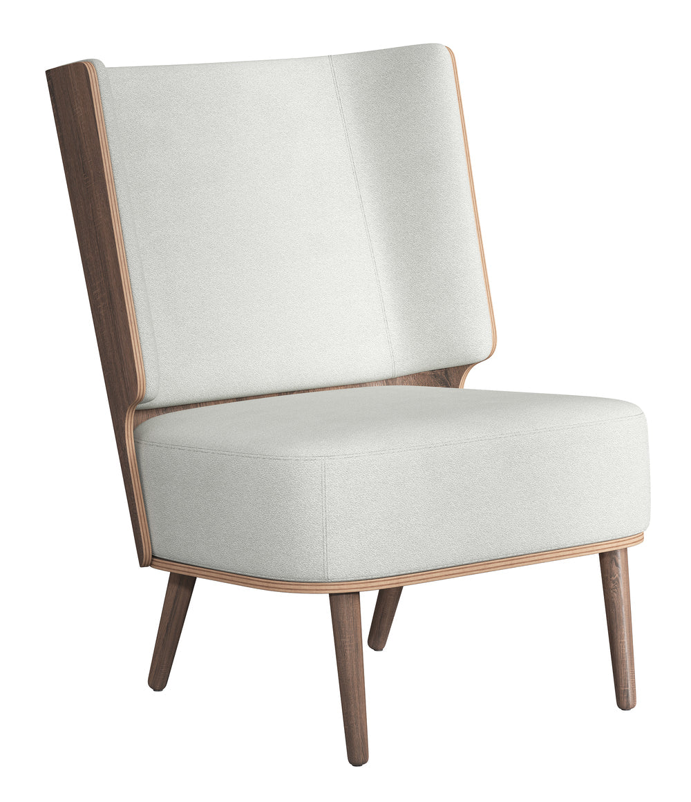 SERENA LOUNGE CHAIR - DARK OAK/SILVER GREY