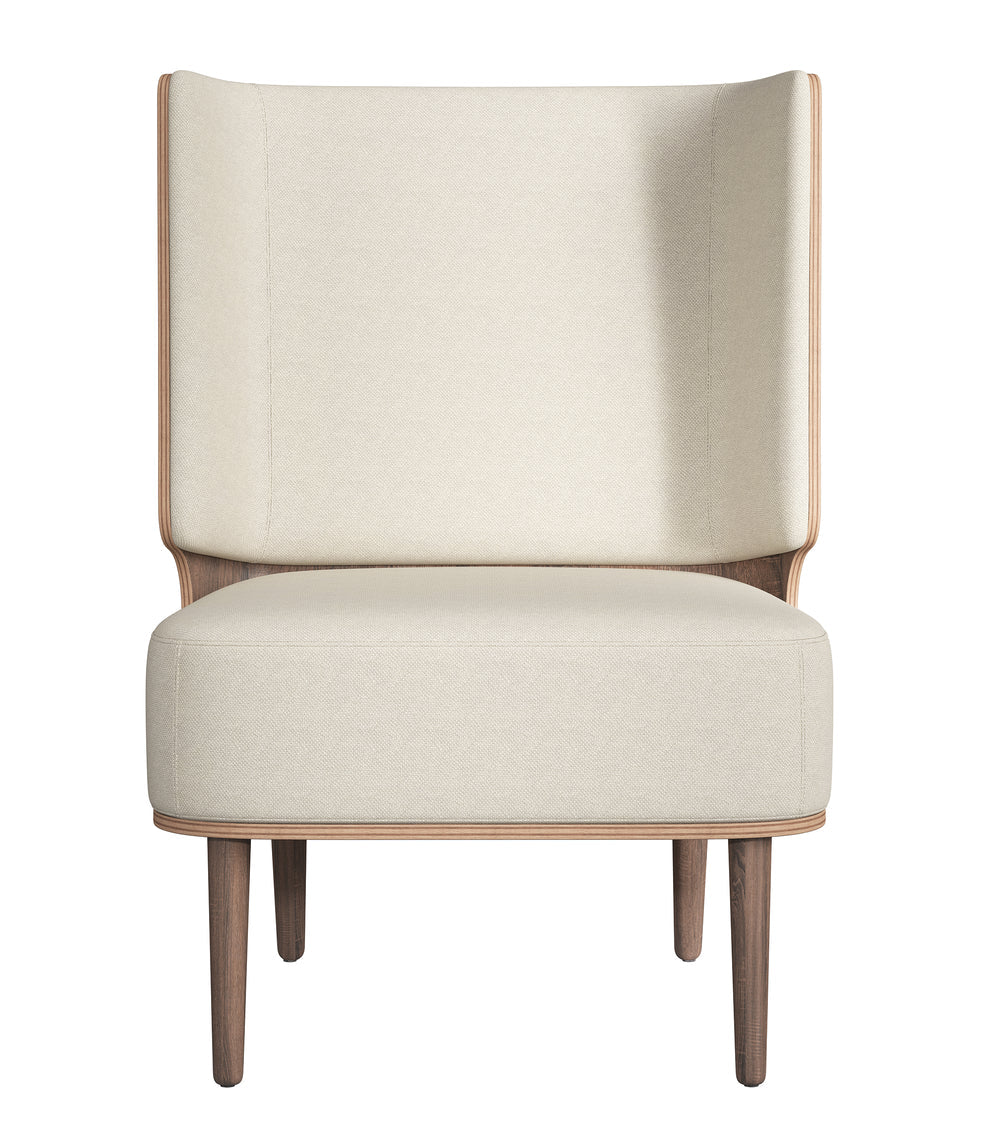 SERENA LOUNGE CHAIR - DARK OAK/SWEET VANILLA