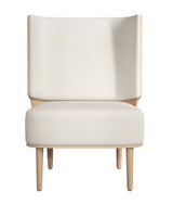 SERENA LOUNGE CHAIR - NATURAL OAK/WHITE BOUCLE