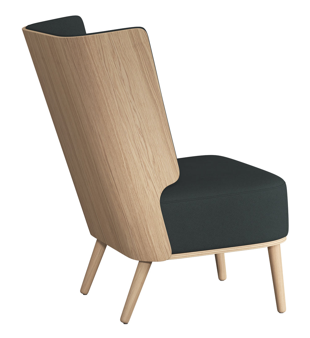SERENA LOUNGE CHAIR - NATURAL OAK/PHANTOM GREY
