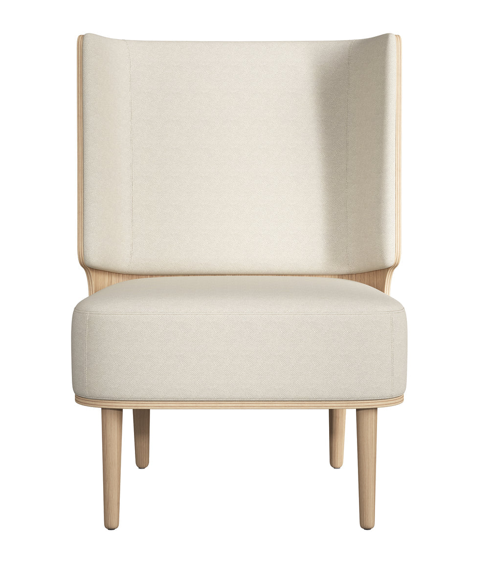 SERENA LOUNGE CHAIR - NATURAL OAK/SWEET VANILLA