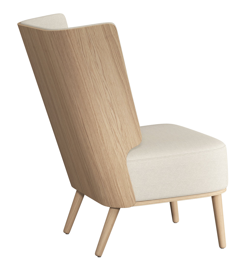 SERENA LOUNGE CHAIR - NATURAL OAK/SWEET VANILLA