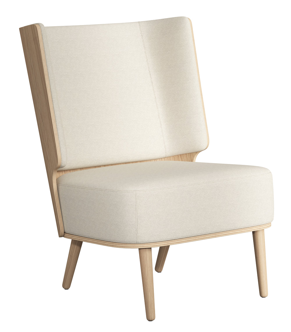 SERENA LOUNGE CHAIR - NATURAL OAK/SWEET VANILLA