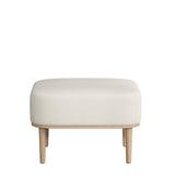 SERENA OTTOMAN - WHITE BOUCLE