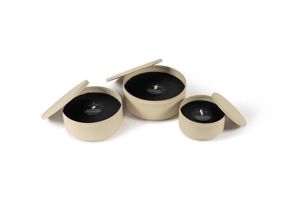 OUTDOOR KAARS - METAL BOX SAND