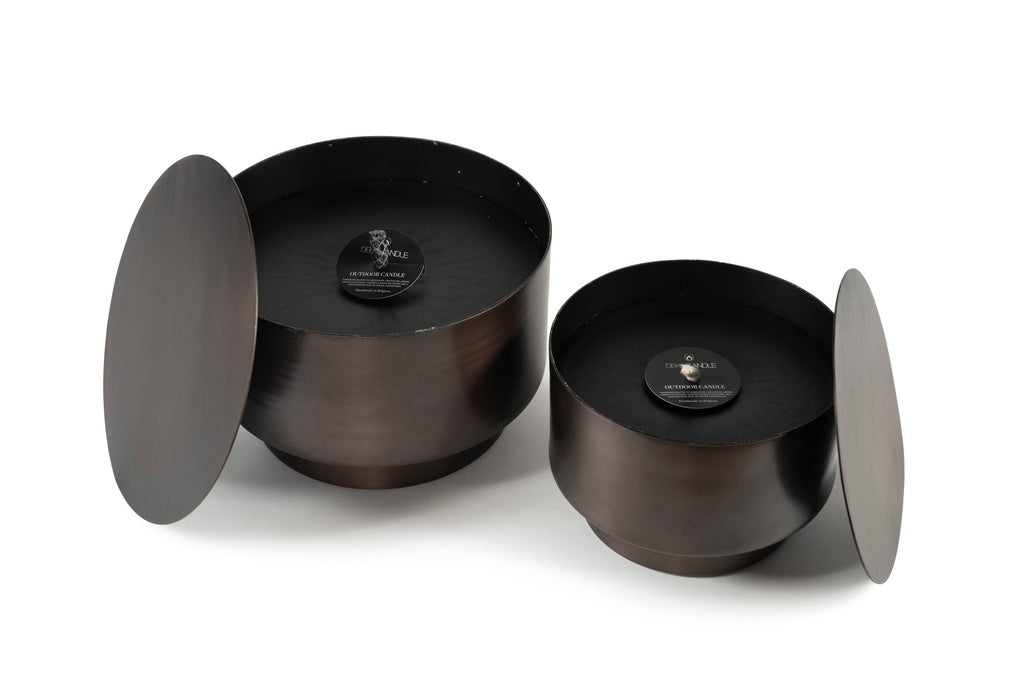 OUTDOOR KAARS - METAL BOX BRONZE
