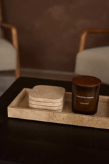 TRAVERTINE ONDERZETTERS 4 STUKS