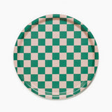 RONDE PLATEAU CHECKER - PEACH / TULIP