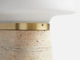 NOVA TABLE LAMP - IVORY TRAVERTINE