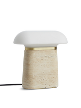 NOVA TABLE LAMP - IVORY TRAVERTINE