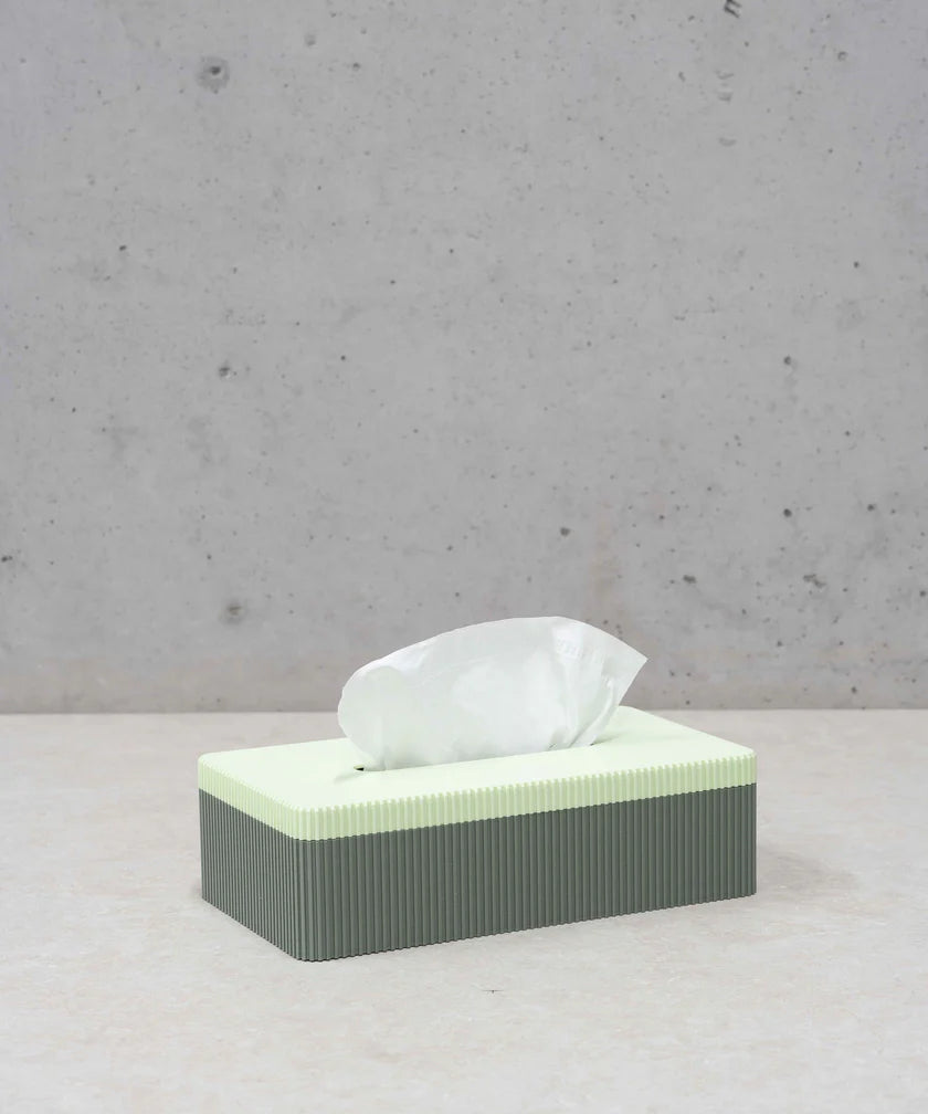 MILLIE TISSUE BOX - MUTED GREEN - MINT