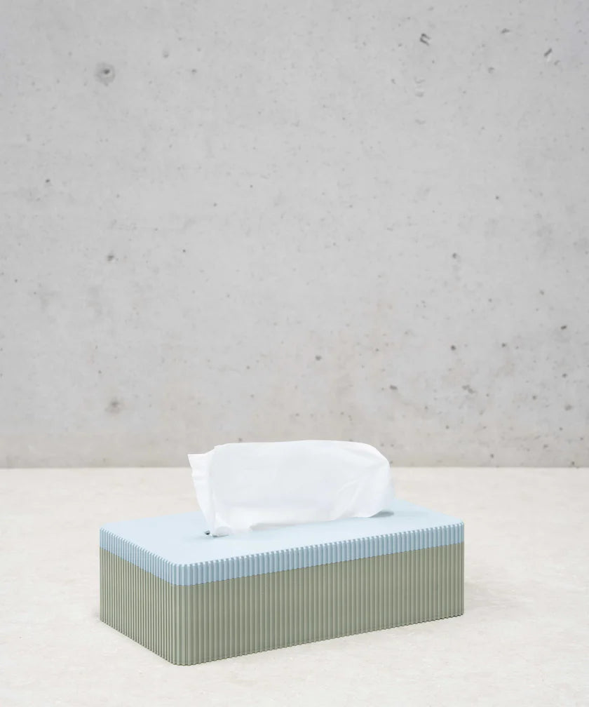 MILLIE TISSUE BOX - SAGE - MINT