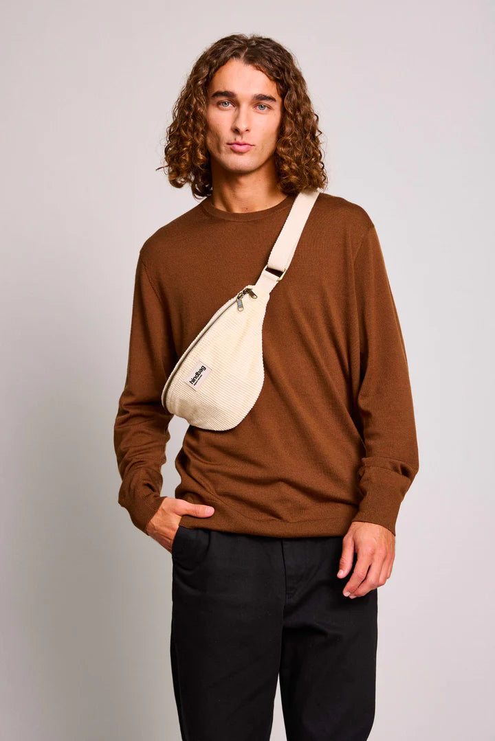 OLIVIA BUM BAG - VELOURS BEIGE