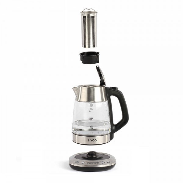 WATERKOKER/THEEPOT MET INSTELBARE TEMPERATUUR 1,7 L