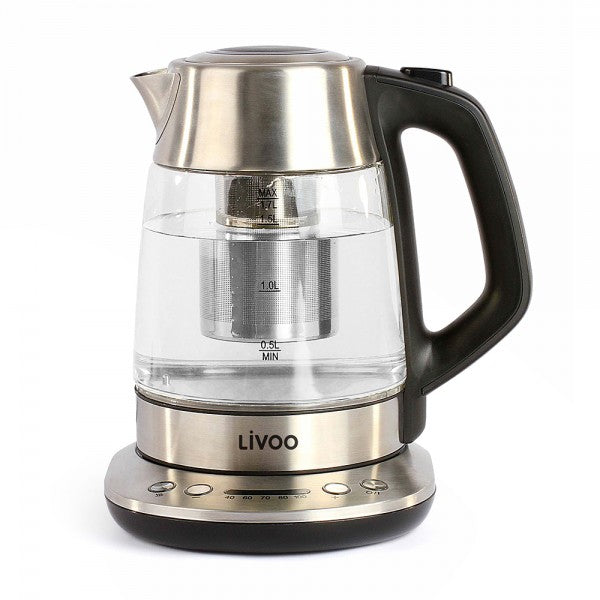 WATERKOKER/THEEPOT MET INSTELBARE TEMPERATUUR 1,7 L