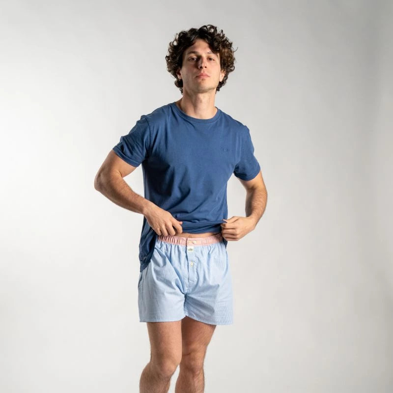BOXERSHORT LIGHT BLUE STRIPES