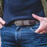 GEVLOCHTEN RIEM - BEIGE TAUPE