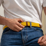 GEVLOCHTEN RIEM - JAUNE IMPERIAL