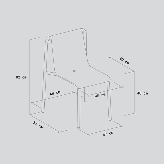 PANORAMA OUTDOOR STOEL ZONDER ARMLEUNING