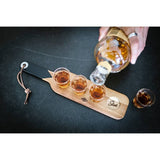 SERVING PLADDLE & SHOT GLASSES