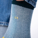 SOKKEN HERRINGBONE - EMERALD