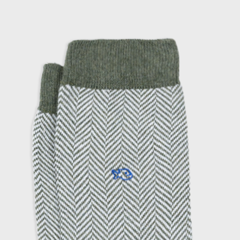 SOKKEN HERRINGBONE - LIGHTNING FOREST