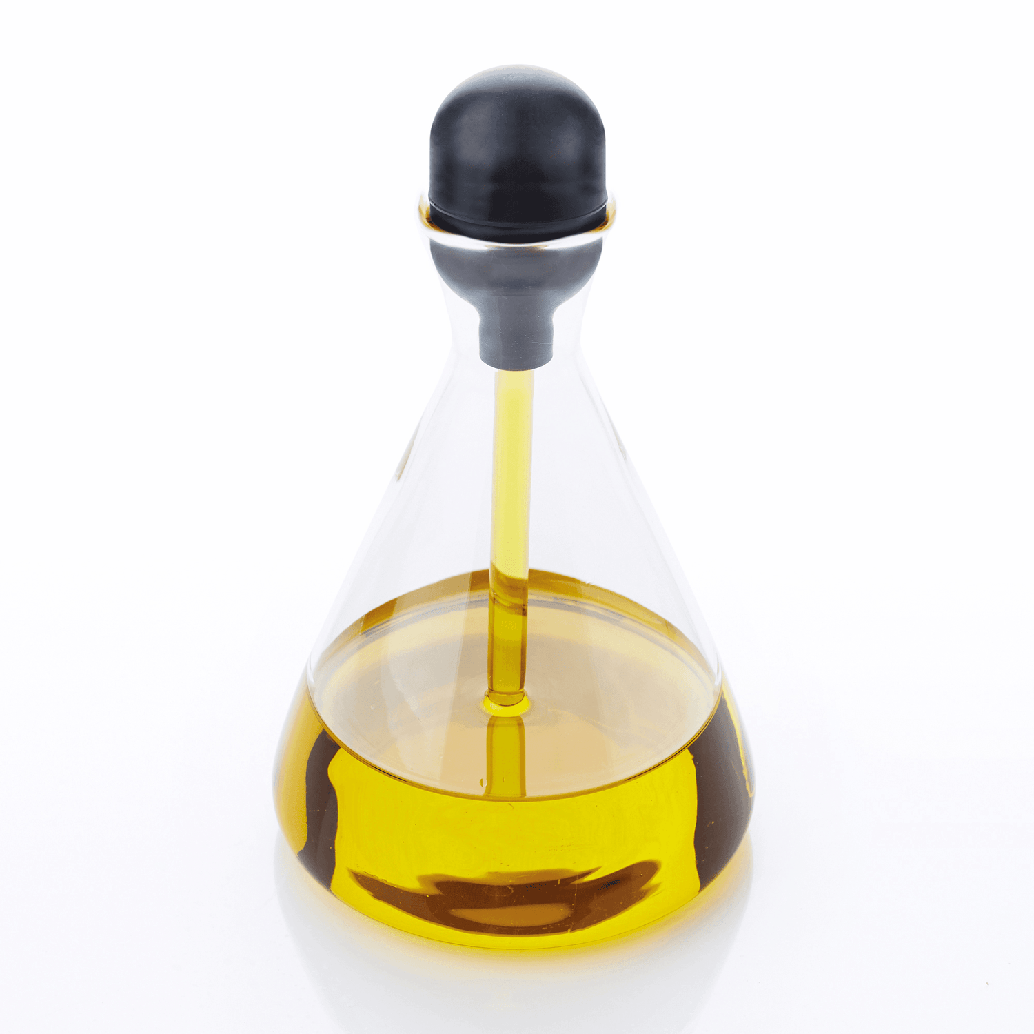 GLAZEN OLIEFLES MET PIPET