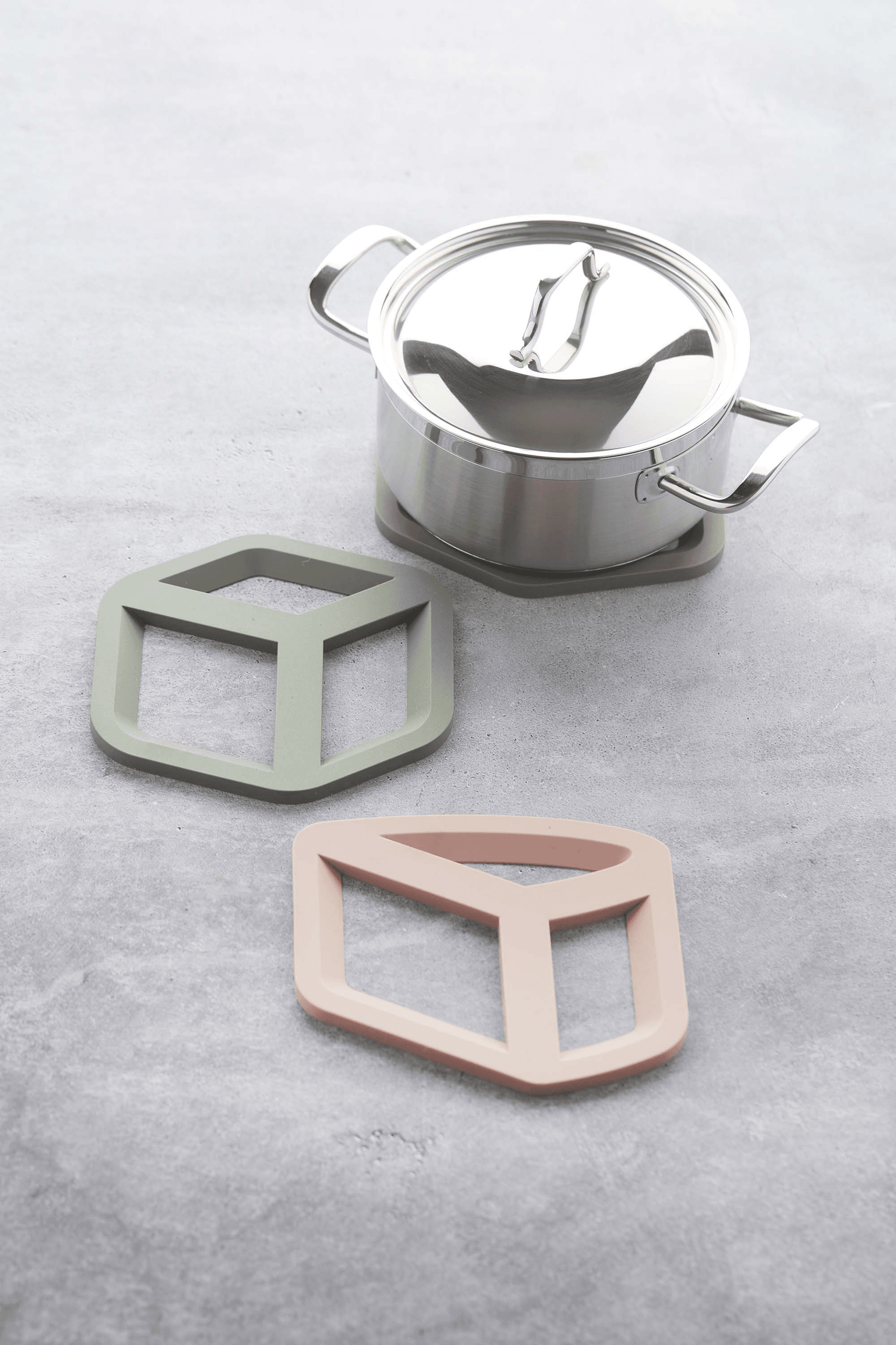 PAN ONDERZETTER - OUD ROZE