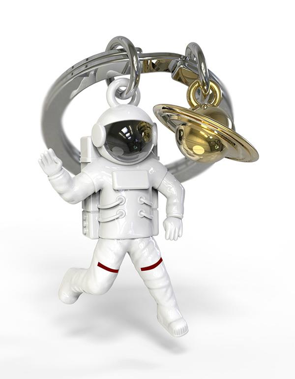 SLEUTELHANGER WHITE ASTRONAUT