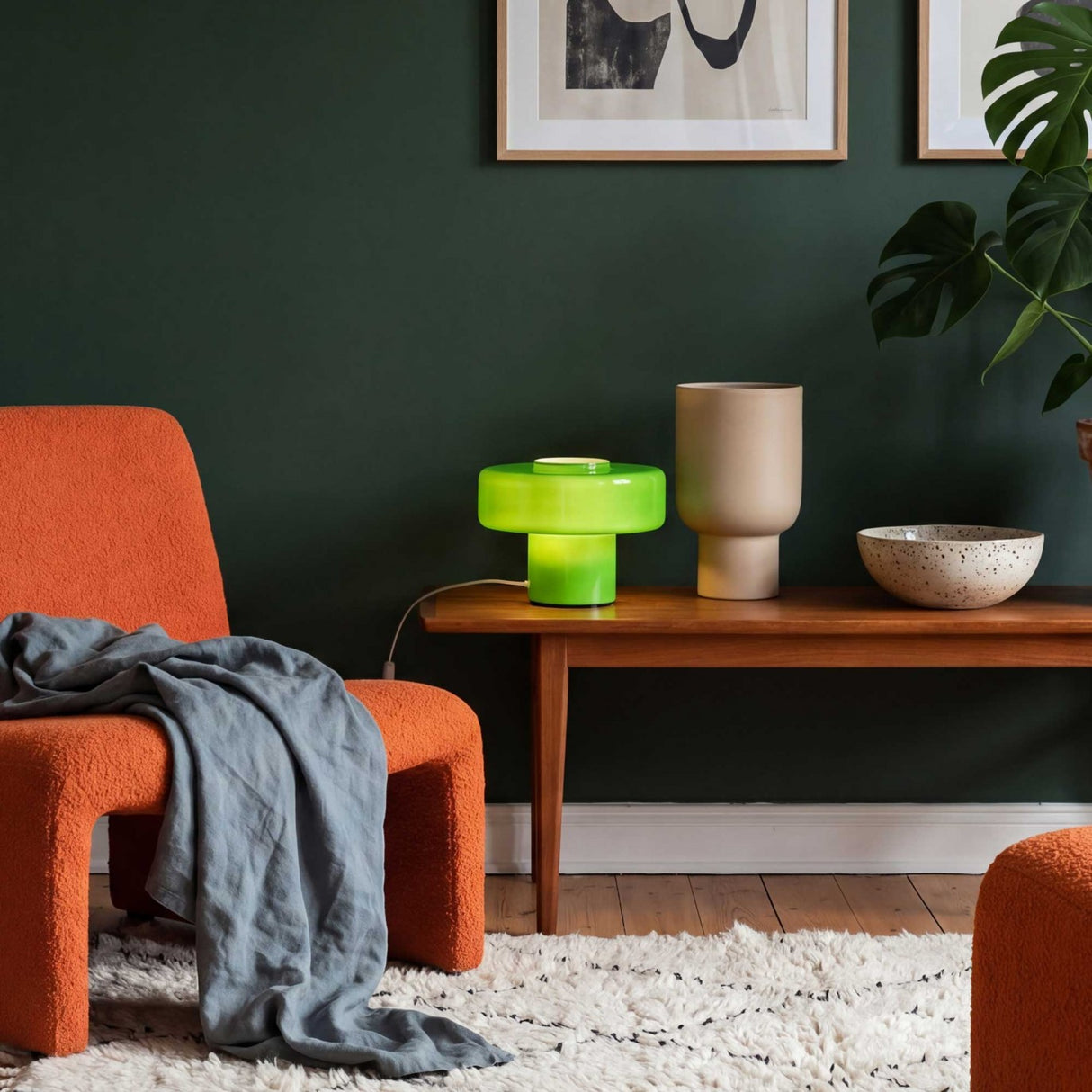FOZA TAFELLAMP KLEIN - BRIGHT GREEN