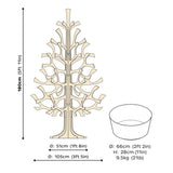 LOVI KERSTBOOM - NATUUR 180 CM