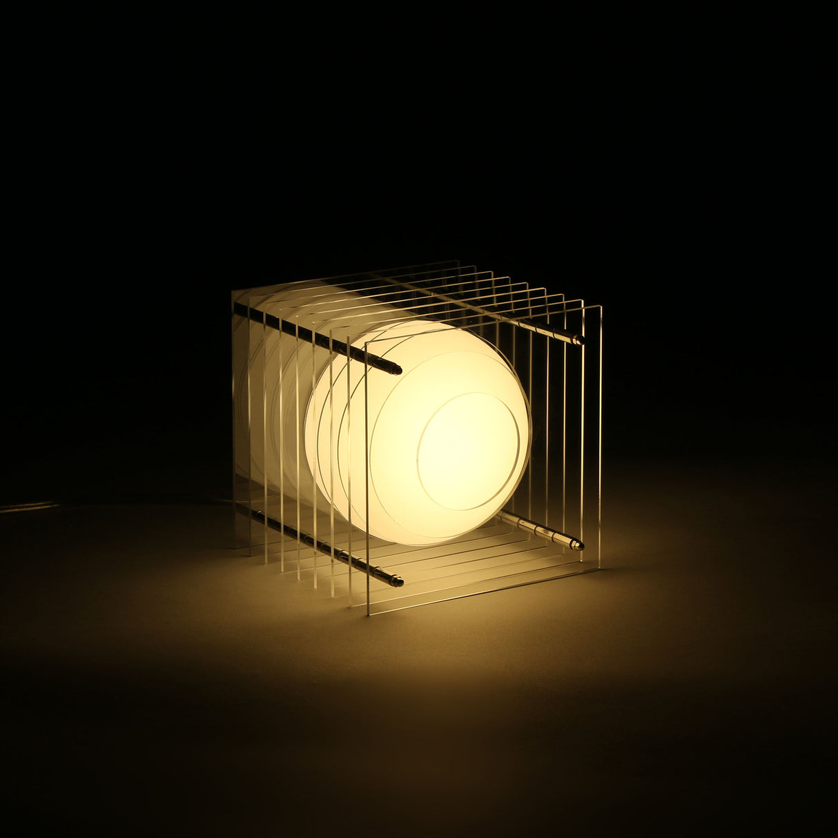 LOP LAMP SQUARE SMALL - CLEAR