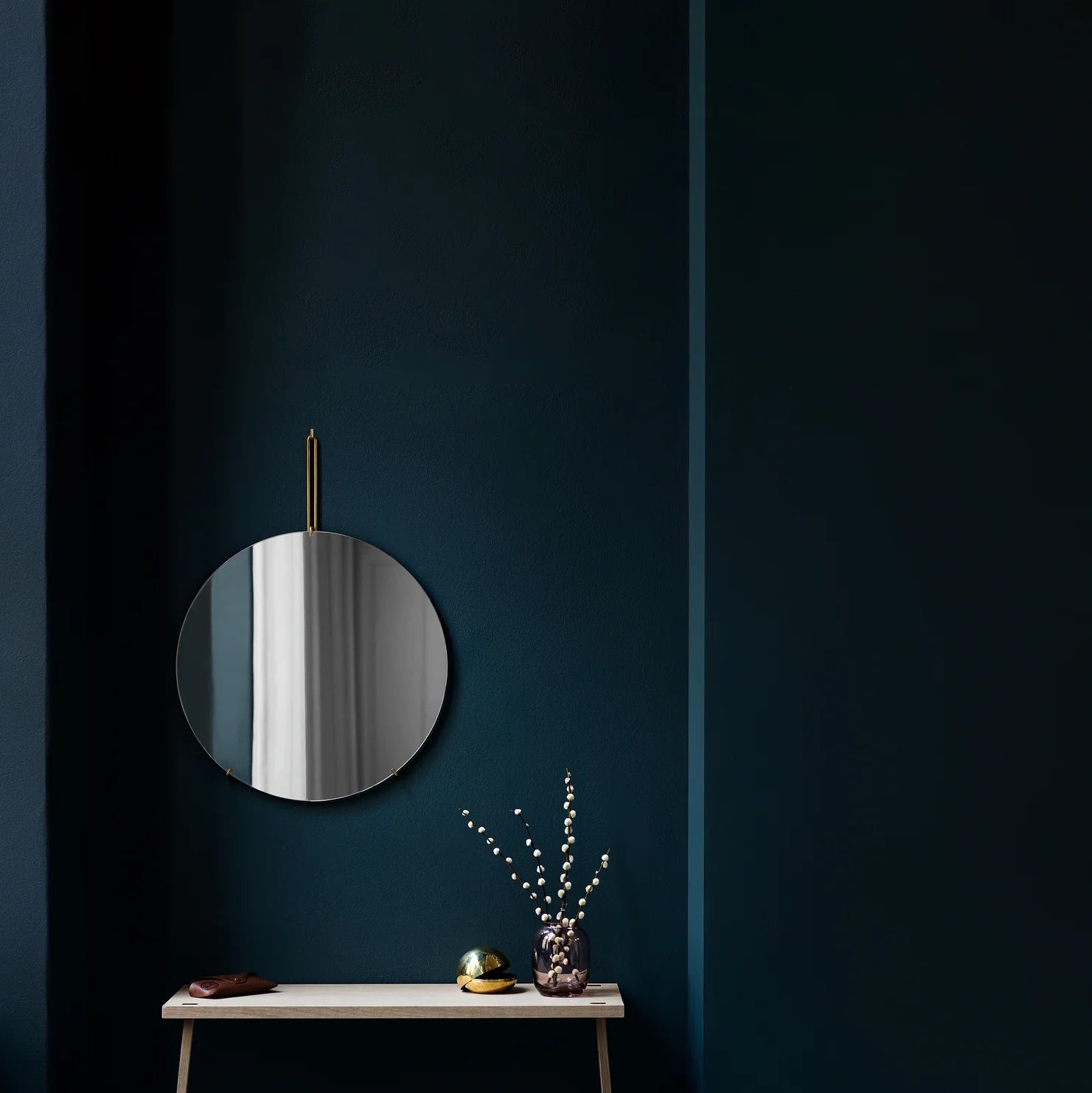 WALL MIRROR - BRASS - 50 CM