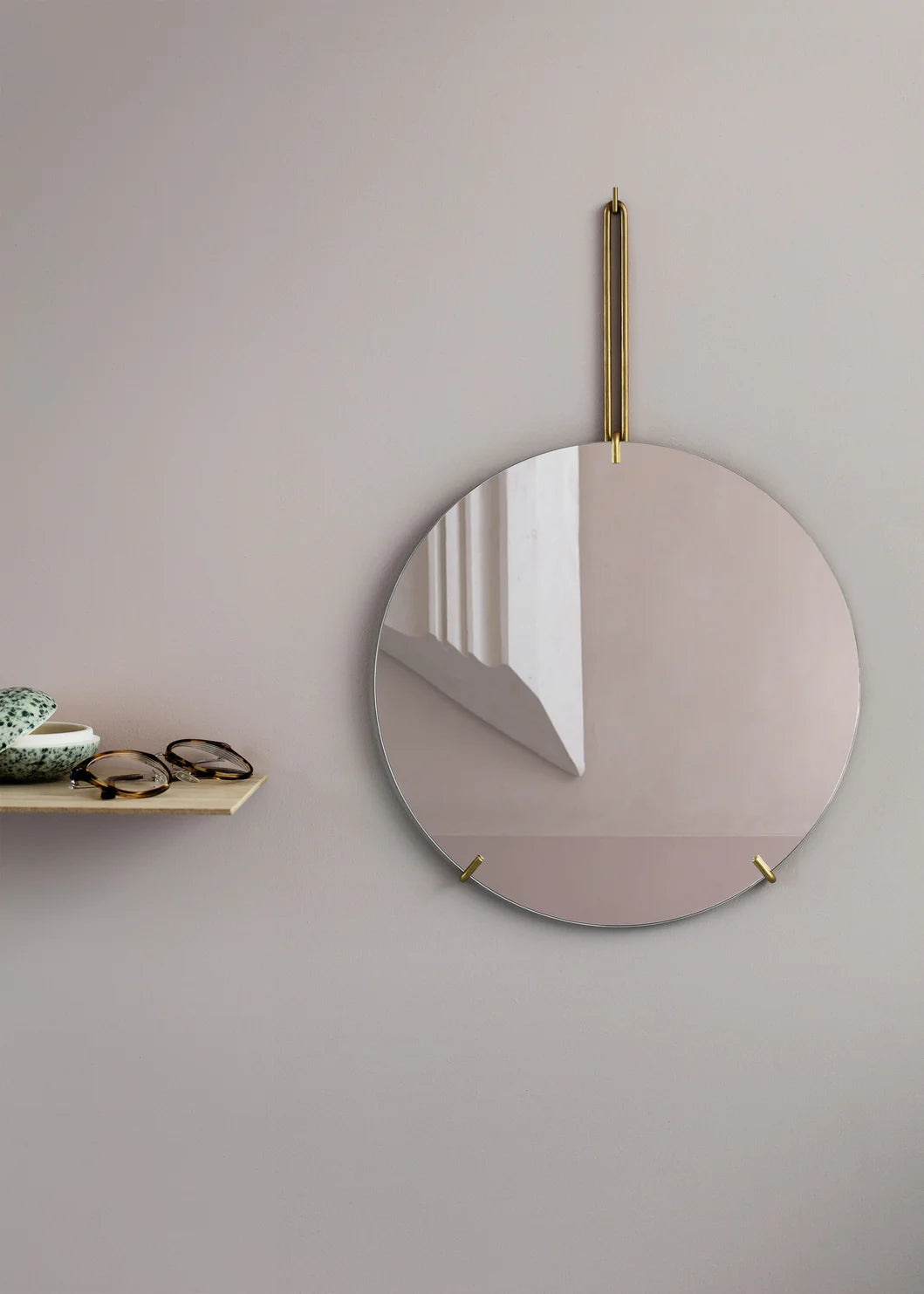 WALL MIRROR - BRASS - 50 CM